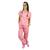 Scrubs Blusa e Calça  Enfermagem Cuidadora Hospitalar Plus Size G1 PH07 - 1 Rosa