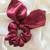 Scrunchie Xuxinha com Laço - Elástico de cabelo - Cetim. MARSALA