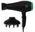 Secador De Cabelo Gama Babosa Ceramic Íon 2100W Com Difusor Preto