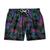 Short Bermuda Moda Praia Em Táctel Estampada Estilo Primavera Verão 24 Preto est