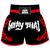 Short Calção Muay Thai New Tribal - Fb-1841 - Pre/Verm Preto, Vermelho