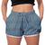 Short De Malhar Feminino Esportivo Academia Praia Conforto Pro W2 Cinza Cinza