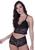 Short Doll Conjunto Lingerie Calcinha Calesson de Renda Baby Doll- CONJUNTO SARA Preto