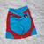 Short Empina Bumbum 2 Cores Bermuda Fitness Academia Azulturquesa, Laranja