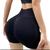 Short Feminino Cintura Alta Modela e Realça o corpo Empina e levanta o Bumbum Plus Sem Costura p/ yoga fitness academia Preto