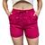 Short Linho Feminino Cós Elastico e Cordão Viscose Soltinho Pink