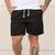 Short Linho Masculino Mauricinho Bermuda Moda Praia Preto