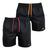 Short Masculino Praia Academia Treino Liso Lisa Tactel Kit 2 Preto, Lar, Preto, Rosa