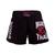 Short Muay Thai Feminino, Shorts Bermuda Calção P/ Luta NF Preto