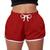 Short Praia Feminino Cor Vermelho Poliéster Soltinho Vermelho