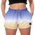 Short Praia Feminino W2 Azul Estampado Academia Caminhada Corrida Qualidade Azul