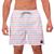 Short Praia Masculino W2 Branco Azul Coral Estampado Academia Caminhada Corrida Qualidade Rosa