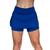 Short Saia Fitness Vekyo Modas Suplex Liso Curto Roupa de Academia e Caminhada Feminina Azul