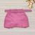 Short Saia Plus Size Saia Babado Frente com Cinto e Bolso Rosa