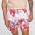 Short Taco Estampado Folhas Masculino Off white