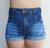 Shortinho Feminino Curto Hot Pants Novidade Azul escuro 2