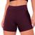 Shorts Academia Feminino Suplex Básico Preto Donna Martins Vinho