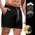 Shorts Bermuda Academia Treino Corrida Masculino TACTEL ELASTANO 723 Preto