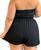 Shorts Bermuda Plus Size Duna Tecido Leve Confortável Moda Grande G3 Preto