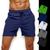 Shorts Bermuda Tactel Academia Masculina Praia Treino Corrida TRAINING 180 Azul