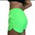 Shorts feminino confortável tactel adulto Verde