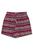 Shorts Feminino Plus Size Viscose Elastano Estampado Vermelho