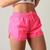 Shorts Feminino Praia Tactel Adulto Plus Size Liso Ex Grande Pink