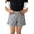 Shorts Moletom Feminino Infantil Love/Estrela Mescla