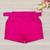 Shorts Plus Size com Cinto Cintura alta GG 2189 Rosa