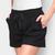 Shorts Top Moda Curto C/ Bolsos Feminino Preto