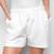 Shorts Top Moda Curto C/ Bolsos Feminino Branco