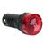 Sinalizador Sonoro Com LED 24VCA 22mm Vermelho Metaltex Vermelho