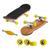 Skate De Dedo De Madeira Fingerboard Brinquedo Profissional Amarelo