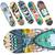 Skate de Madeira Adulto Profissional - Duas unidades Tie dye colorido