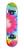 Skate Infantil de Madeira com Lixa 78cm x 22cm com Várias Estampas Lindas Fadinha SK8 Tie dye