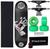 Skate Santa Cruz 8.0 Montado Profissional Truck Stick 139mm Preto, Verde