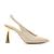 Slingback Couro Off White Salto Alto Cecconello 2391003-6 Off white