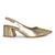 Slingback Usaflex Feminino Bico Fino Casual AK0202 Dourado