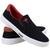 Slip On Calce Facil Casual Polo com Elastico Lateral e Sola Reta Costurada Preto