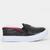 Slip On Infantil Kurz Brilho Feminino Preto, Pink