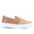 Slip On Somoda Snake Caixa Alta Feminino Bege