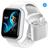 Smartwach inteligente Y8 + Fone De Ouvido Sem Fio Bluetooth Touch TWS Branco