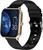 Smartwatch 1.69" tela ,relógio inteligente para telefones Android iOS , IP68 à prova d'água Preto dourado
