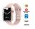 Smartwatch Celular Android iOS Bluetooth Tela Infinita W28 Pro Rosa Assistente de Voz Siri Global Rosa