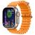 Smartwatch Hw9 Max Serie 9 Watch Ultra C/2 Pulseiras Tela 49mm Amoled Gps Bússola Nfc Lançamento Laranja