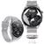 Smartwatch Inteligente Relógio masculino Hw28 Redondo Original Ios/android Cinza Claro