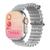 Smartwatch Relógio Inteligente Fitness Watch Series Ultra Esporte Dourado e Cinza
