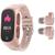 Smartwatch Relógio inteligente Fone Bluetooth 2 em 1 N8 Rosa