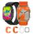Smartwatch Serie 9 W69 Ultra Mini Relogio Inteligente C/2 Pulseiras Case Android iOS Bluetooth Nf Laranja
