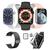 Smartwatch W59 Pro Lançamento Serie 9 Tela 47mm Kit C/ Pulseira Extra + Pelicula Relogio Unissex Preto